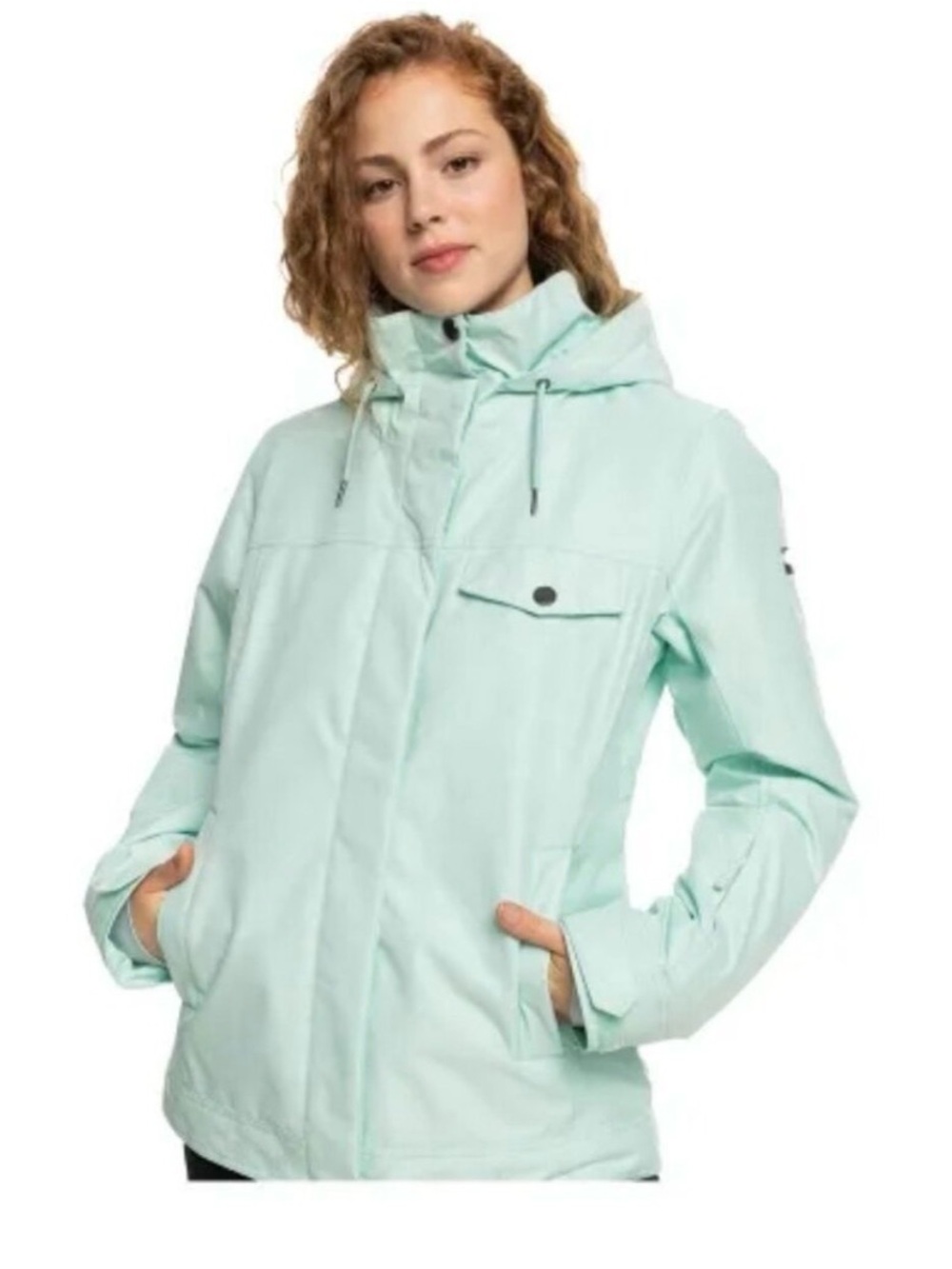 Roxy Light Mint Hooded Ski Jacket